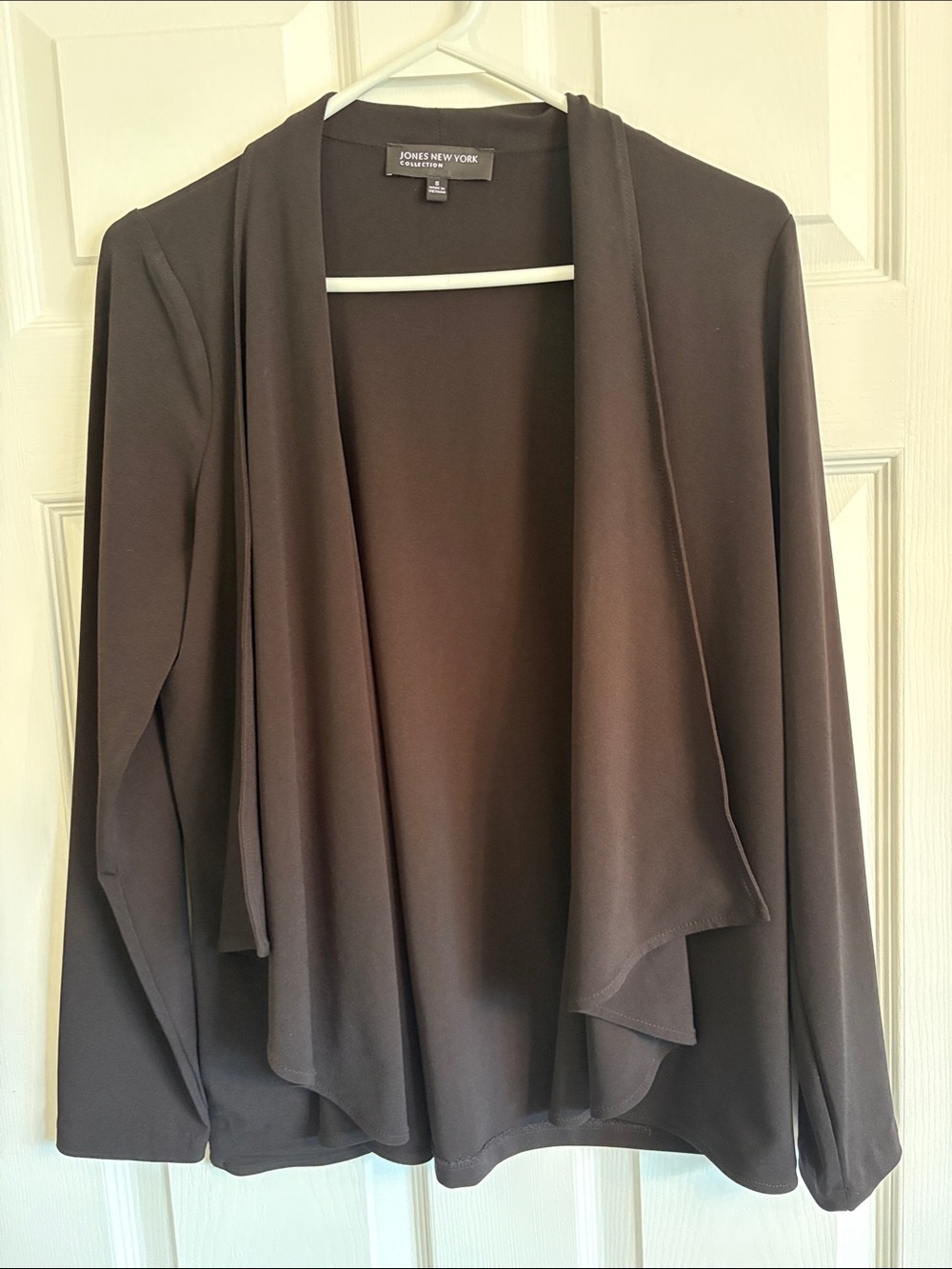 JONES NEW YORK Black Draped Open-Front Jacket 🌟Bundle and Save 2/$30🌟